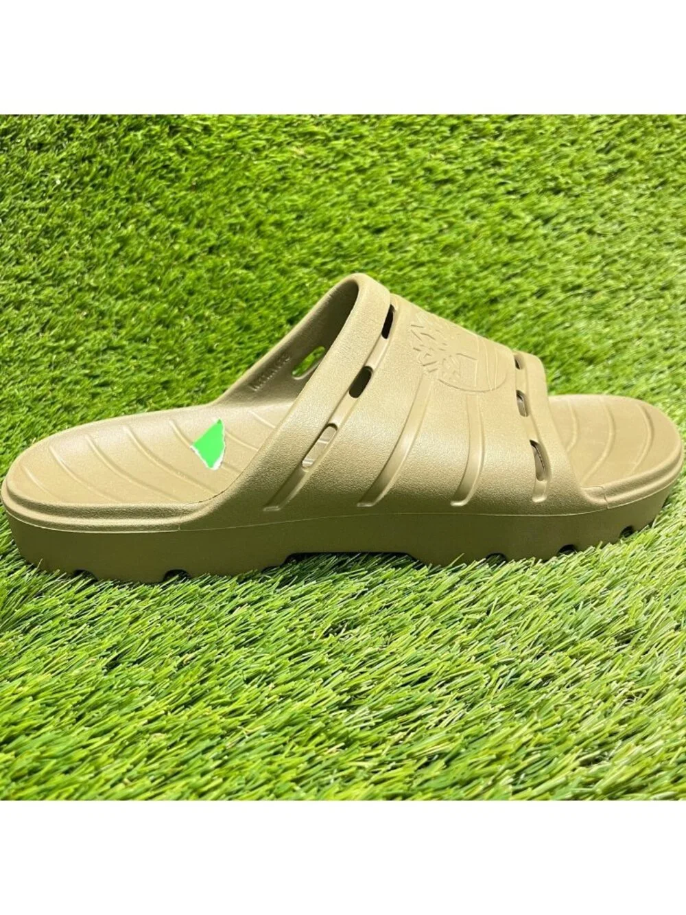 Timberland Get Outslide Mens Size 11 Olive Beach Outdoor Casual Slide Sandals